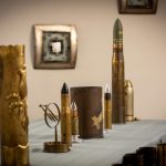 military artifacts on display at the 2021 veterans day dinner and salute