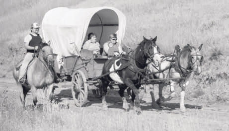early american travel horse and wagons