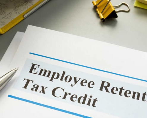 ertc employee retention tax credits document on desk
