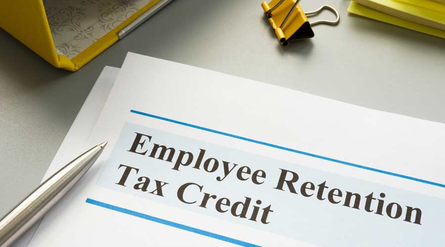 ertc employee retention tax credits document on desk