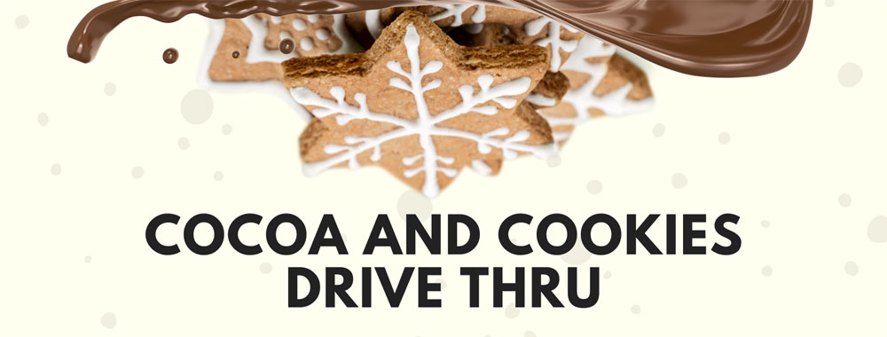 cookie and cocoa holiday drive thru at the law offices of david carrier